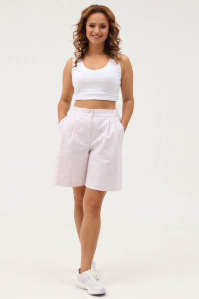 Джинсовый комплект: свободный жакет и удлиненные шорты Angelina & Сompany 1109 - фото 8