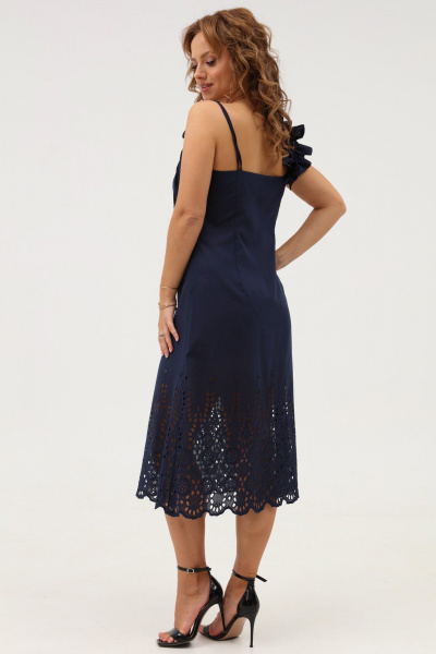 Легкое хлопковое платье-сарафан на завязках с рельефами Angelina & Сompany 1111 - фото 6