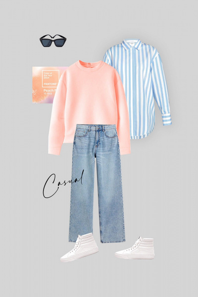 Оверсайз рубашка в полоску из хлопка для делового стиля TANYA NOVACHUK 6.002/LBL - фото 12