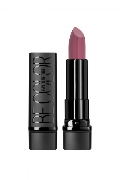 Помада бежево-розового и красного оттенков с насыщенным цветом Belor Design BE COLOR тон 132 зимняя роза - фото 1