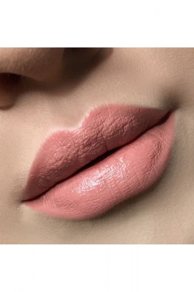 Помада розовая, насыщенный цвет, глянцевое покрытие Belor Design BE COLOR тон 105 карамельно-персиковый - фото 4