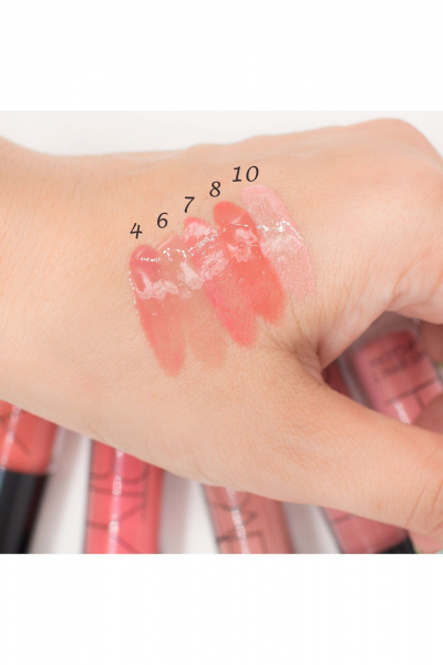 Блеск розовый с эффектом влажных губ, комфортная текстура Belor Design PARTY тон 4 натуральный - фото 3