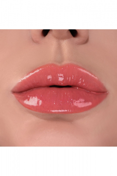 Блеск розовый с эффектом влажных губ, легкая текстура Belor Design PARTY тон 7 сочный грейпфрут - фото 2