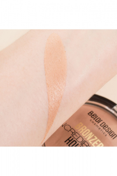 Коричневый бронзер для естественного загара и скульптурирования Belor Design INCREDIBLE HOLLYWOOD - фото 4