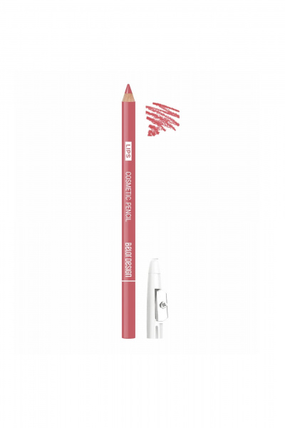 Карандаш для губ розовый с касторовым маслом и четким контуром Belor Design Lips cosmetic pencil тон 42 розовый тауп - фото 1