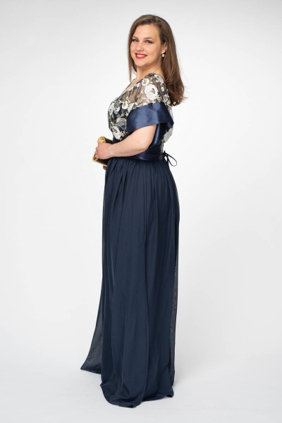 платье нарядное кружево и шифон Lejole 419 /2 - фото 3