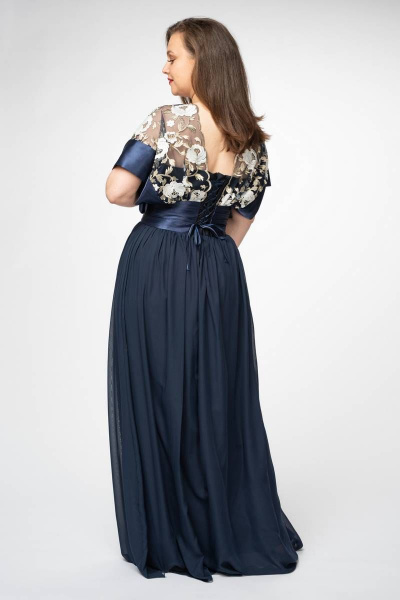 платье нарядное кружево и шифон Lejole 419 /2 - фото 2