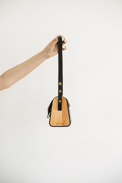 Кожаная сумка через плечо, бежевый, натуральная кожа Because NIKOL-BEZH - фото 9