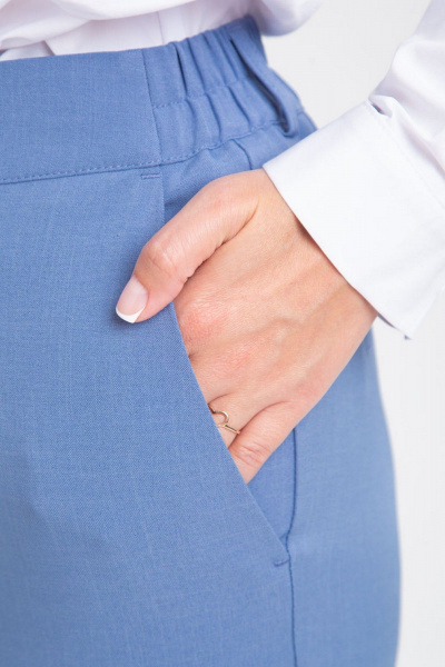 Брюки и жилет из костюмного материала — деловой стиль IVARI 20403/1 голубой - фото 9