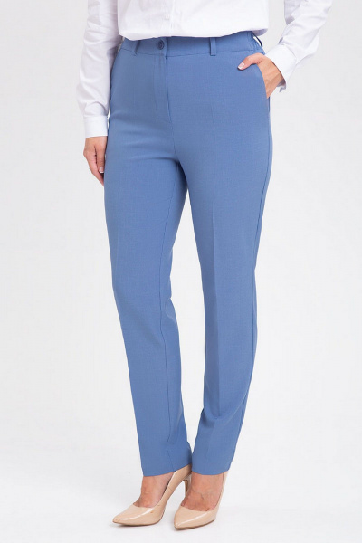 Брюки и жилет из костюмного материала — деловой стиль IVARI 20403/1 голубой - фото 8