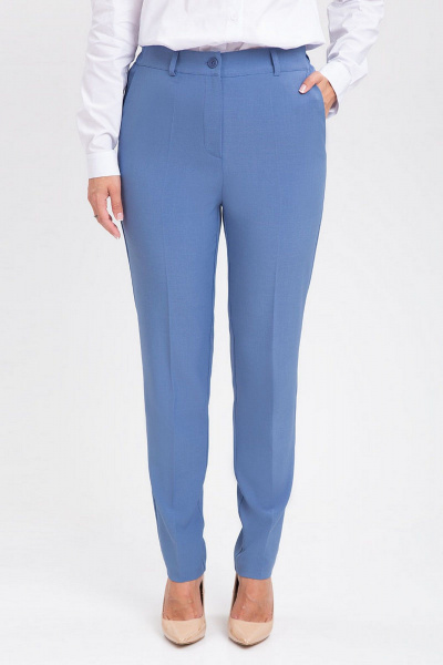 Брюки и жилет из костюмного материала — деловой стиль IVARI 20403/1 голубой - фото 7