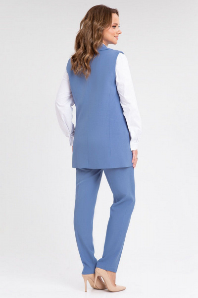 Брюки и жилет из костюмного материала — деловой стиль IVARI 20403/1 голубой - фото 3