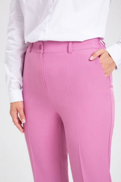 Костюм 2-ка из костюмного полотна с зауженными брюками IVARI 20403/1 лиловый - фото 9