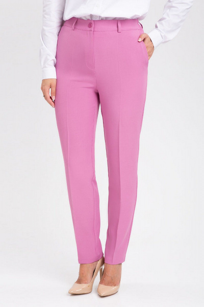 Костюм 2-ка из костюмного полотна с зауженными брюками IVARI 20403/1 лиловый - фото 8