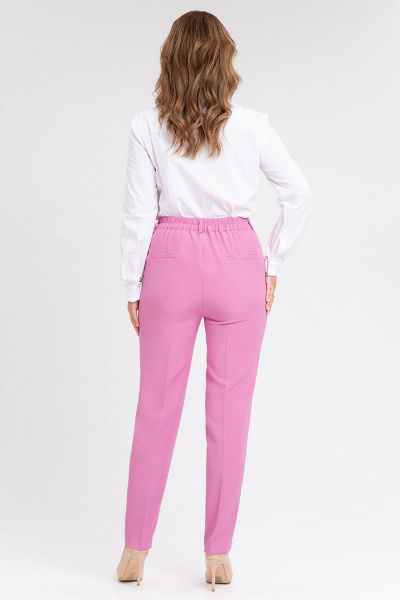 Костюм 2-ка из костюмного полотна с зауженными брюками IVARI 20403/1 лиловый - фото 7