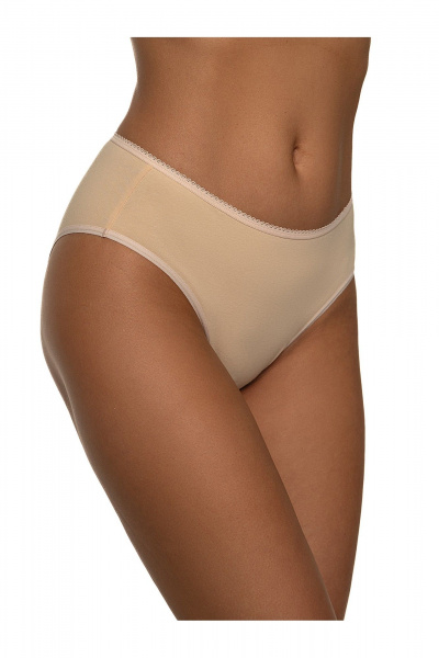 Трусы мягкие из хлопка с заниженной линией талии BRAVO 084L бежевый - фото 3