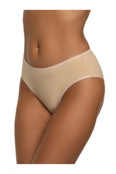 Трусы мягкие из хлопка с заниженной линией талии BRAVO 084L бежевый - фото 2