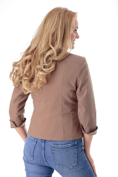 Жакет БелЭльСтиль 203 коричневый - фото 3