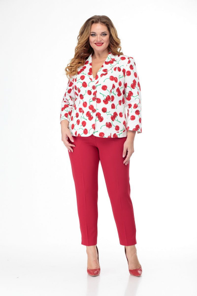 Брюки БелЭльСтиль 586-1 03 22 красный - фото 7