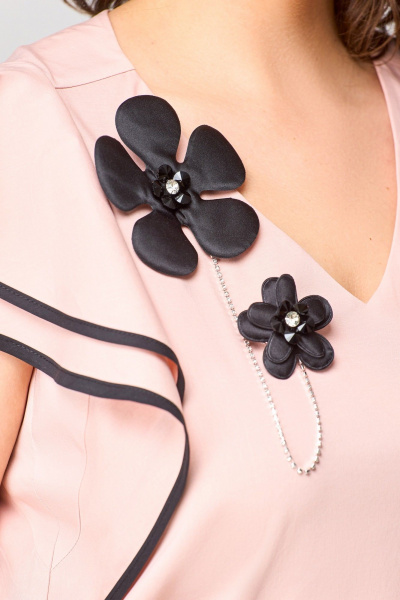 Блуза, брюки EVA GRANT 7182 нюдовый - фото 8