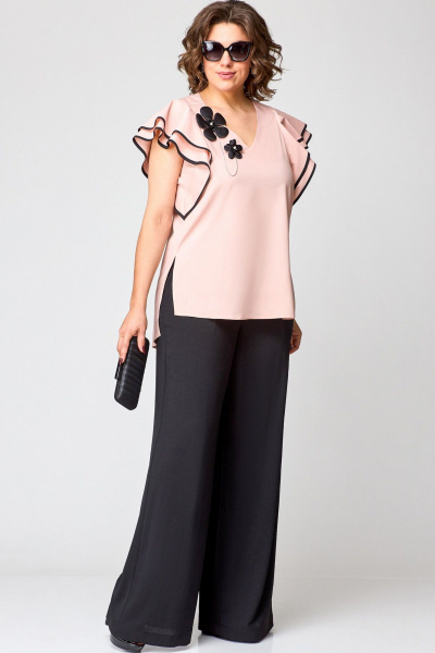 Блуза, брюки EVA GRANT 7182 нюдовый - фото 2