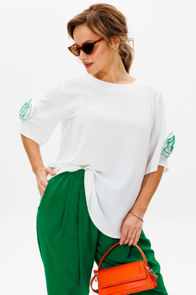 Блуза, брюки Mubliz 181 зеленый - фото 11