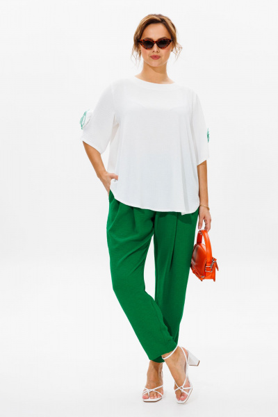 Блуза, брюки Mubliz 181 зеленый - фото 1