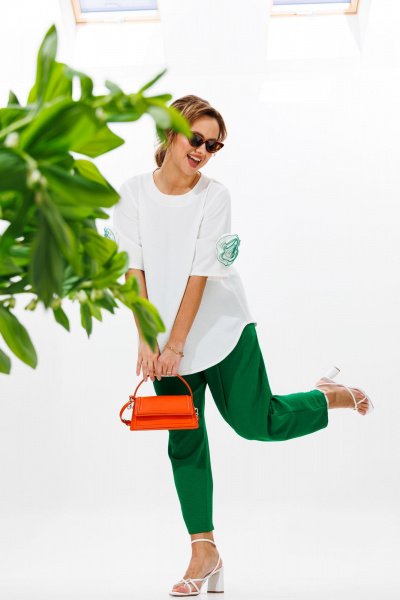 Блуза, брюки Mubliz 181 зеленый - фото 5