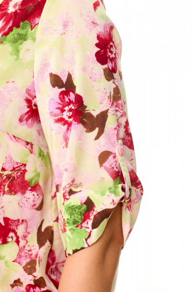 Летняя свободная блуза с ярким принтом Abbi 4042 - фото 6