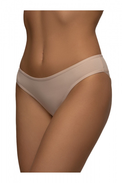 Круглогодичные хлопковые трусы с кокеткой и сеткой BRAVO 421LE серебристый_пион - фото 1