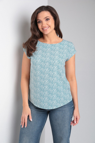 Летняя свободная блуза из вискозы с рукавом 3/4 Modema м.202 - фото 2