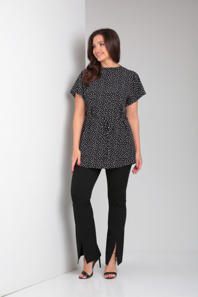 Летняя свободная туника с воротником стойкой Modema м.553 - фото 7