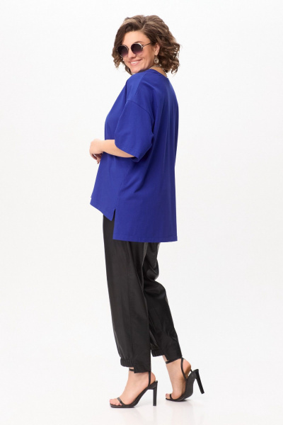 Трендовая футболка Oversize с принтом RELAX Bliss 181 электрик - фото 5