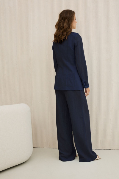 Брюки, жакет DAVA 2210 синий - фото 2