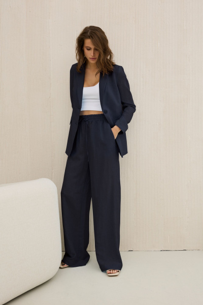 Брюки, жакет DAVA 2210 синий - фото 4