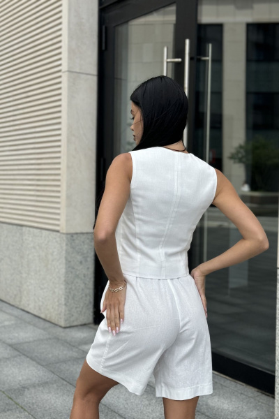 Жилет, шорты THE.WOMAN 0197 белый - фото 4