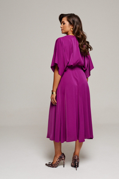 Платье, пояс Beautiful&Free 6135 марсала - фото 5