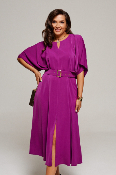 Платье, пояс Beautiful&Free 6135 марсала - фото 1