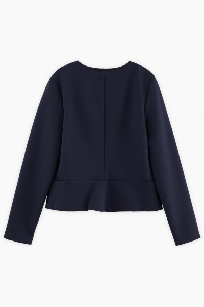 Жакет из трикотажа синий стиль деловой и повседневной одежды Bell Bimbo 240234 т.синий - фото 2