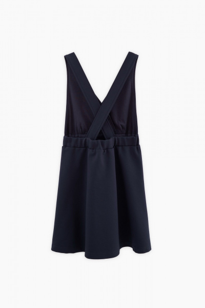 Сарафан деловой из трикотажа на каждый день Bell Bimbo 240243 т.синий - фото 2