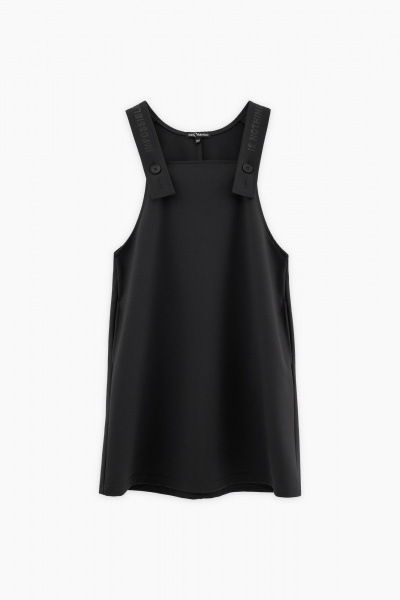 Сарафан деловой из трикотажа на каждый день Bell Bimbo 240244 черный - фото 1