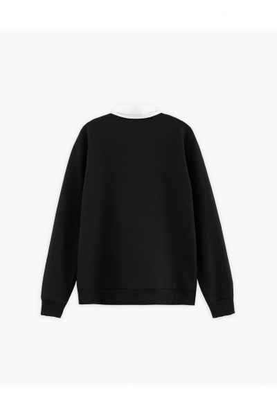 Джемпер трикотажный деловой черный комфортный Bell Bimbo 240253 черный - фото 2