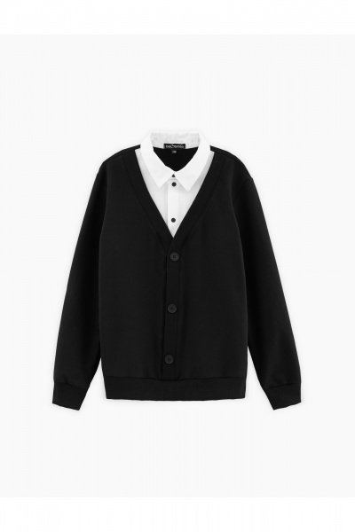 Джемпер трикотажный деловой черный комфортный Bell Bimbo 240253 черный - фото 1