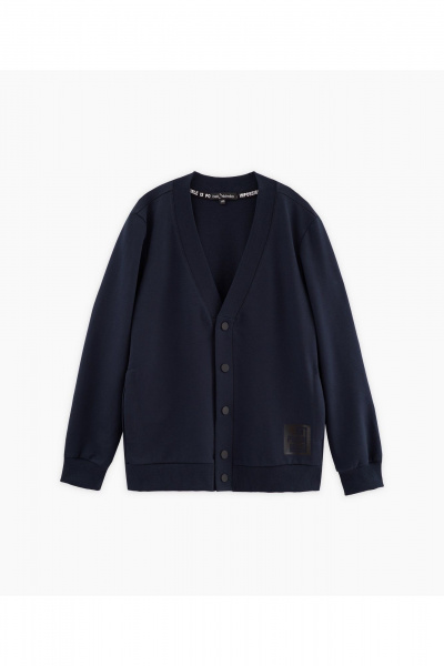 Жакет деловой синий из трикотажа Bell Bimbo 240255 т.синий - фото 1