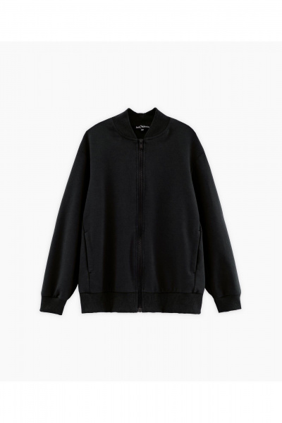 Жакет деловой черный из трикотажа Bell Bimbo 240256 черный - фото 1