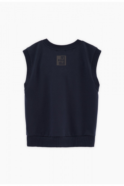 Жилет деловой синий из трикотажа Bell Bimbo 240257 т.синий - фото 2