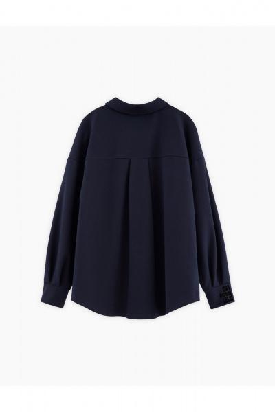 Деловой жакет из трикотажа на каждый день синий Bell Bimbo 240271 т.синий - фото 2