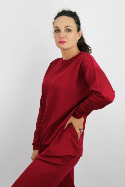 Круглогодичный спортивный комплект из трикотажа Полесье С0217-24 4С0721-Д43 170 бордовая_роза - фото 2