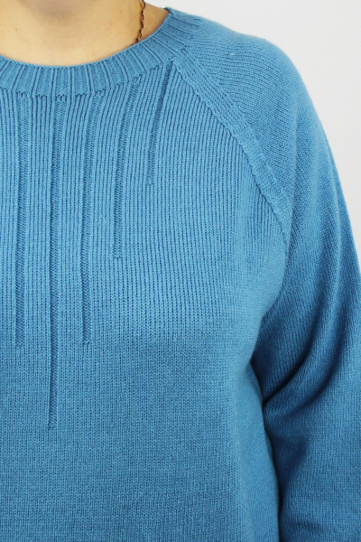 Демисезонный вязаный шерстяной джемпер с рукавом реглан Полесье С1716-23 4С8789-Д43 158,164 атолл - фото 3