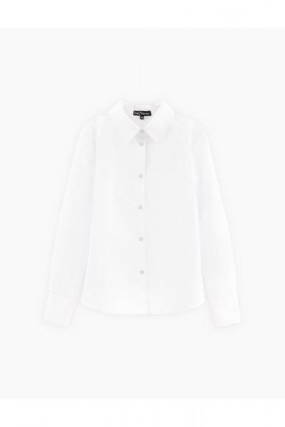 Блуза белая с классическим кройом из текстиля Bell Bimbo 241272 белый - фото 1